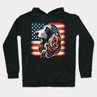 Afghan Hound FLAG USA Funny Dog Lover Hoodie